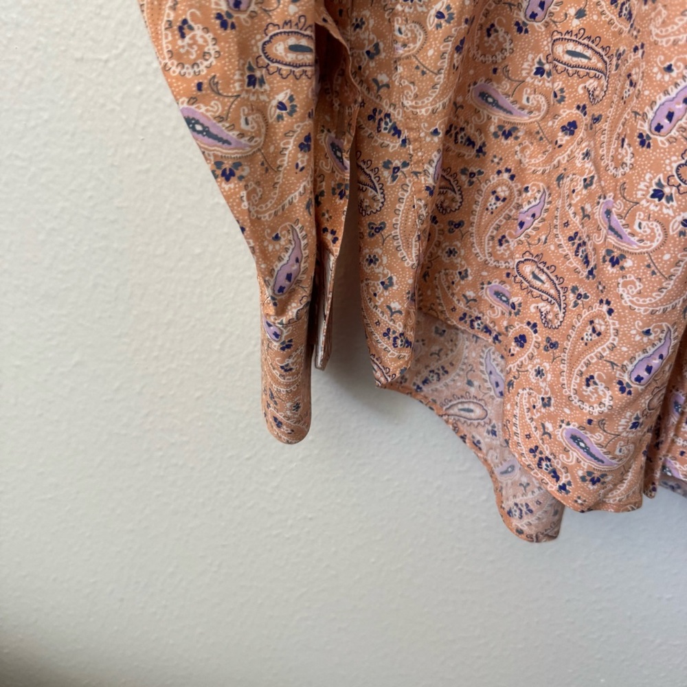 Neiman Marcus 100% Cotton Paisley Button Down Shirt - Size XL $30 - Picture 6 of 7
